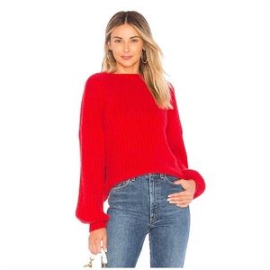 Lovers & Friends red knit sweater